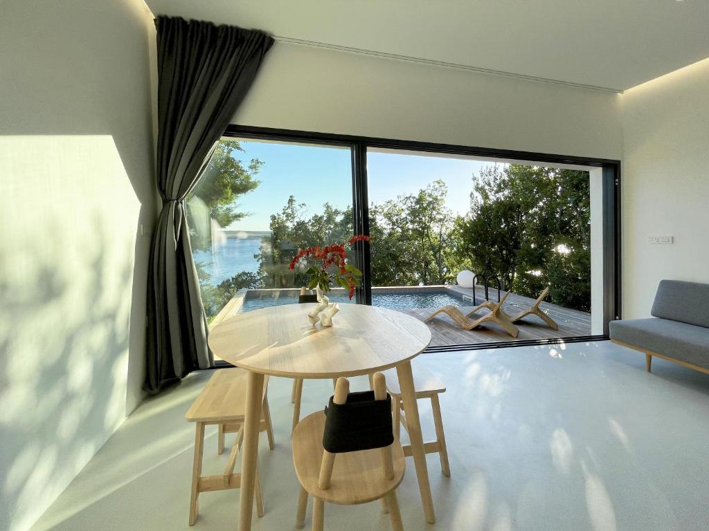 Posezení v ubytování AB61 Tiny Design House for Two
