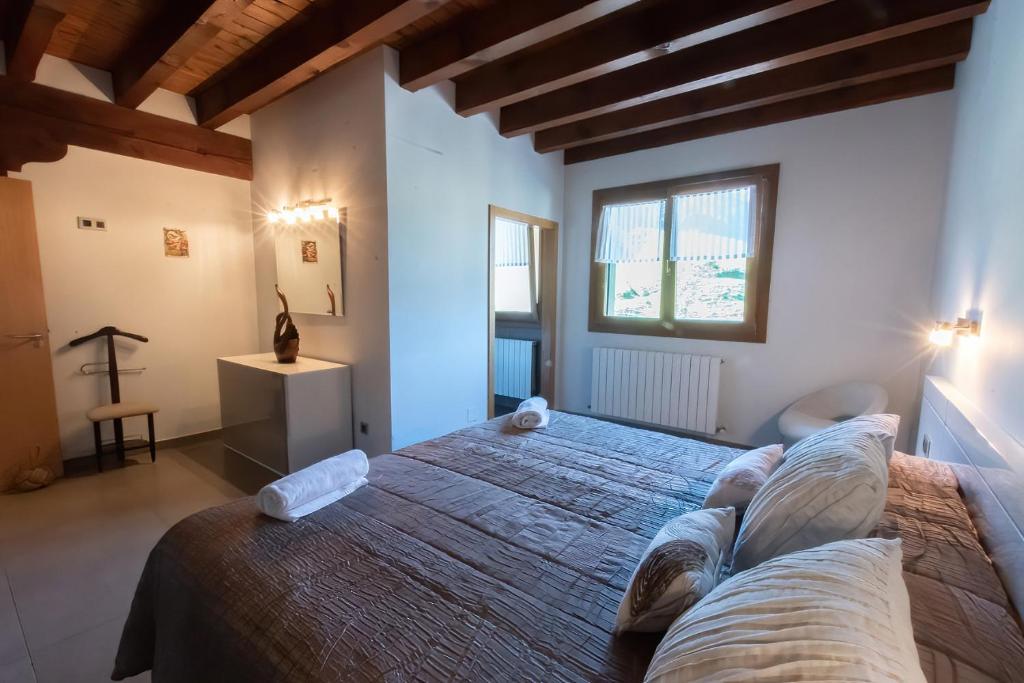 Postel nebo postele na pokoji v ubytování Oribarzar - Vivienda acogedora en plena naturaleza