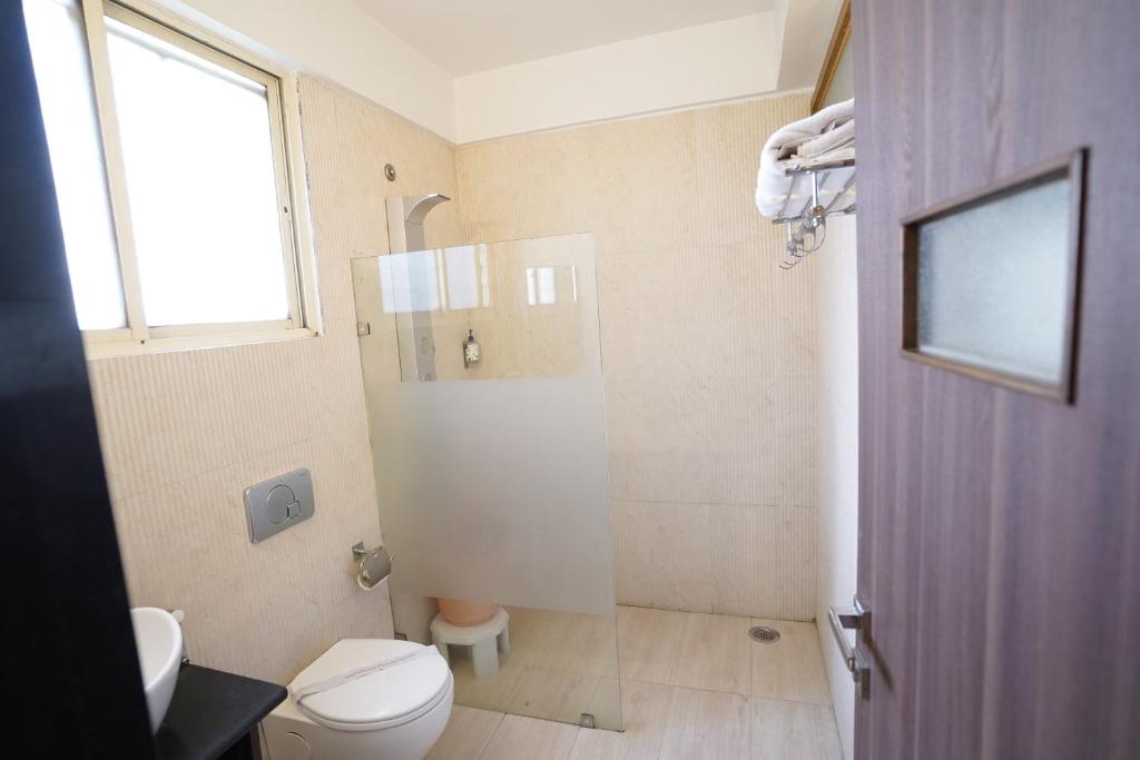 Koupelna v ubytování Hotel Metropolis