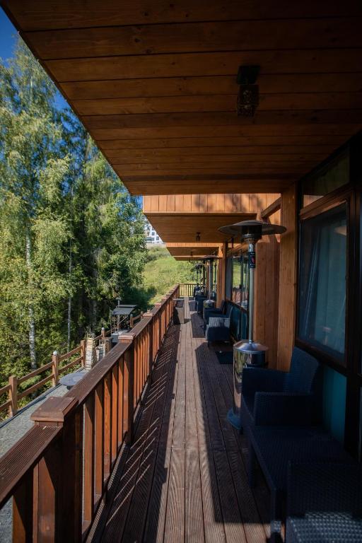 Balkón nebo terasa v ubytování Ego Hotel Буковель