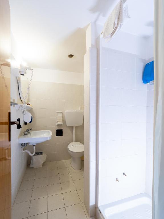 Koupelna v ubytování Hotel Blurelda