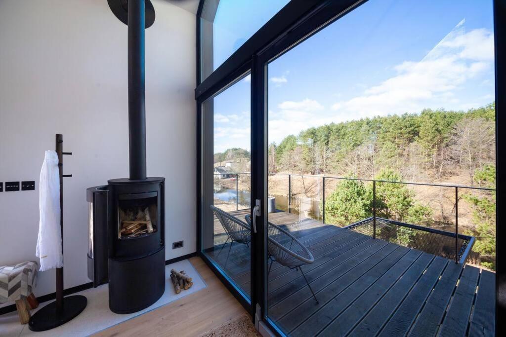 Uma varanda ou terraço em Dom na Kaszubach Lektura