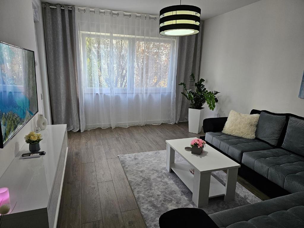 Posezení v ubytování Apartman Aleksandra u strogom centru grada