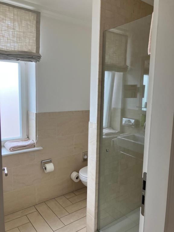 Koupelna v ubytování Hotel Seemöwe