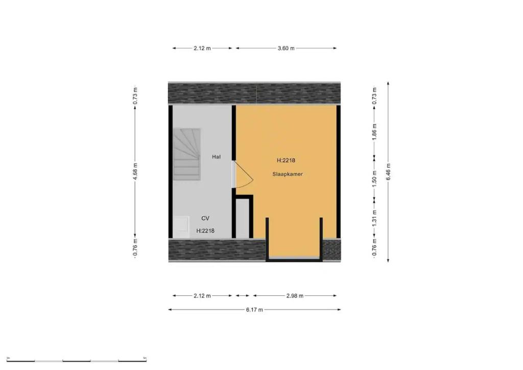 Půdorys ubytování Apeldoorn- ruime eengezinswoning met 5 slaapkamers
