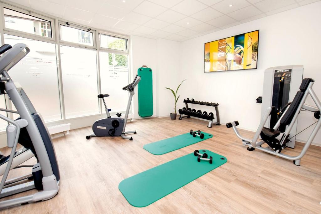 Fitness centrum a/nebo fitness zařízení v ubytování Hotel Altes Stadthaus