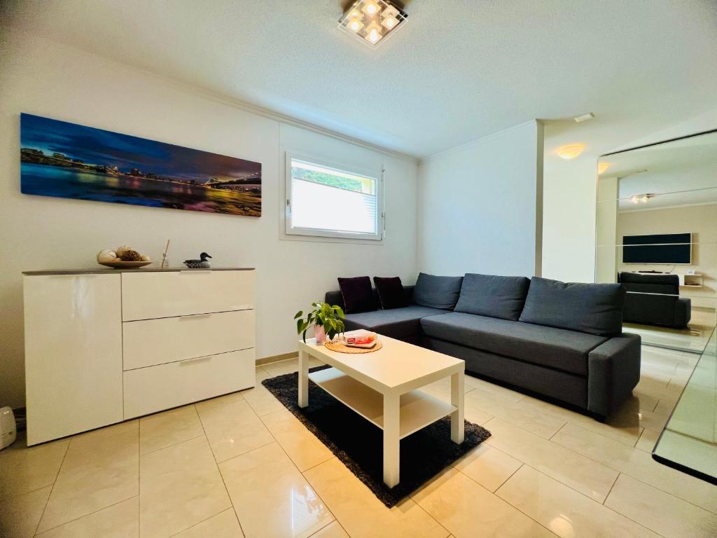 Ein Sitzbereich in der Unterkunft Apartment im Emmental