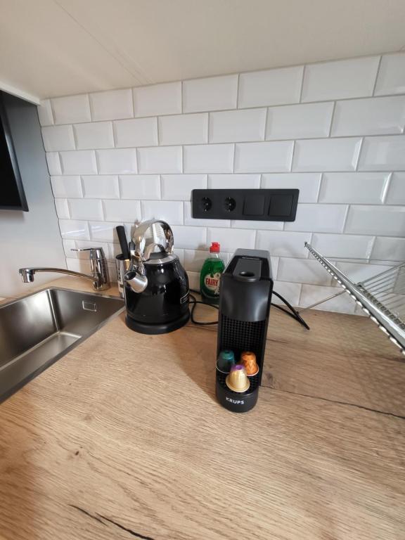 Kuchyň nebo kuchyňský kout v ubytování Landbrot Guesthouse