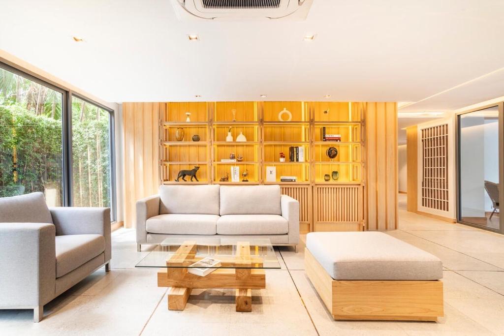 Posezení v ubytování Tierra Residences