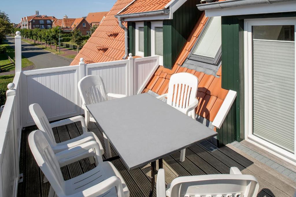 Balkón nebo terasa v ubytování Uhlenkamp Appartement -8- im UHLENKAMP