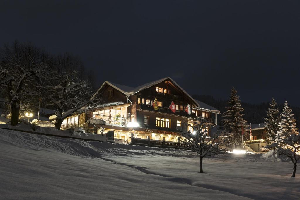 Hotel Rothorn Vintage-Style v zimě