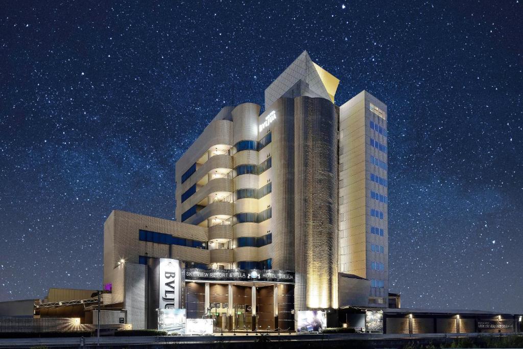 a rendering of a hotel at night at Hotel BVLJUA -レジャーホテル- in Kurume