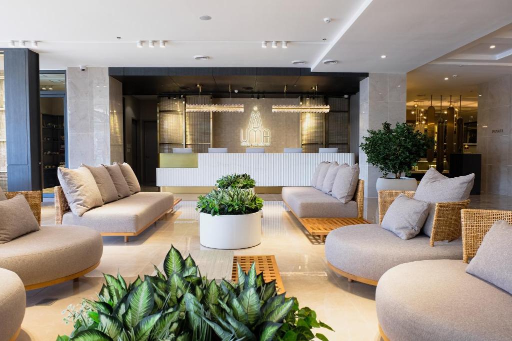 Posezení v ubytování Uma Hotel and Residences