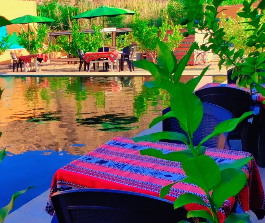 Výhled na řeku, která protéká v blízkosti hotelu