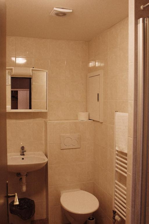 Koupelna v ubytování Hotel Amphone