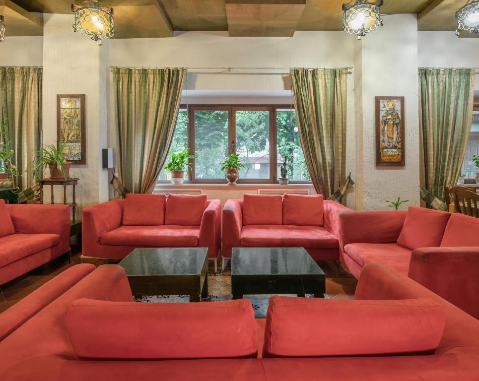 Posezení v ubytování Ovindoli Park Hotel & SPA