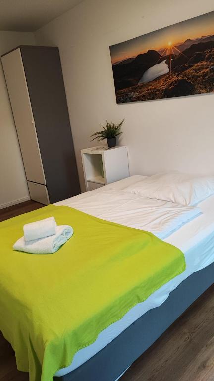Postel nebo postele na pokoji v ubytování Zimmervermietung38 - Schäfer