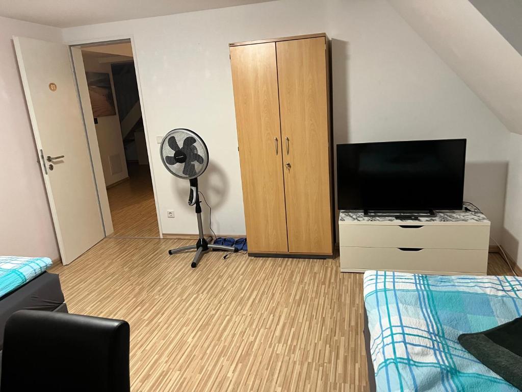TV a/nebo společenská místnost v ubytování Guesthouse David