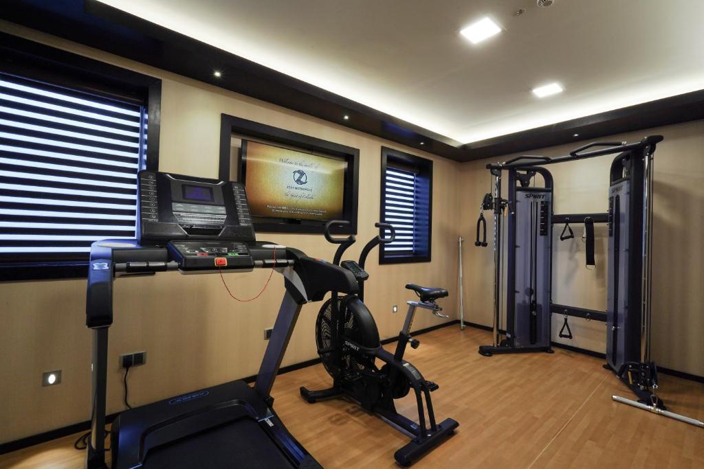 Fitness centrum a/nebo fitness zařízení v ubytování Zest Metropole