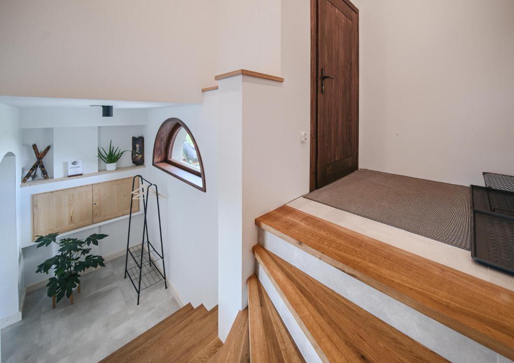 Kuchyňa alebo kuchynka v ubytovaní Apartamenty Przystanek Grapa