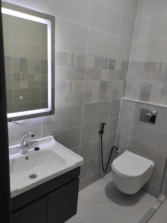 Koupelna v ubytování Oskar Appartment