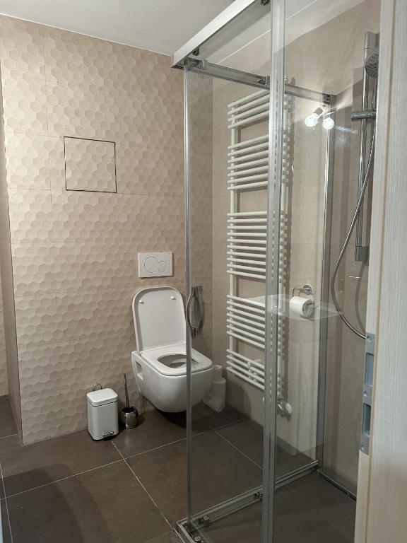 Koupelna v ubytování Apartmány Čerňák - Dolňák - 4-6 osob, terasa, grill, dvě parkovací místa