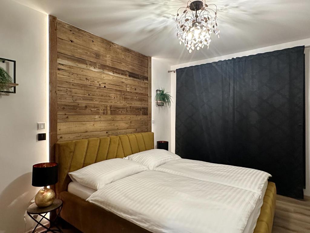 Postel nebo postele na pokoji v ubytování Apartmány Čerňák - Horňák - 4-6 osob, balkon, dvě parkovací místa