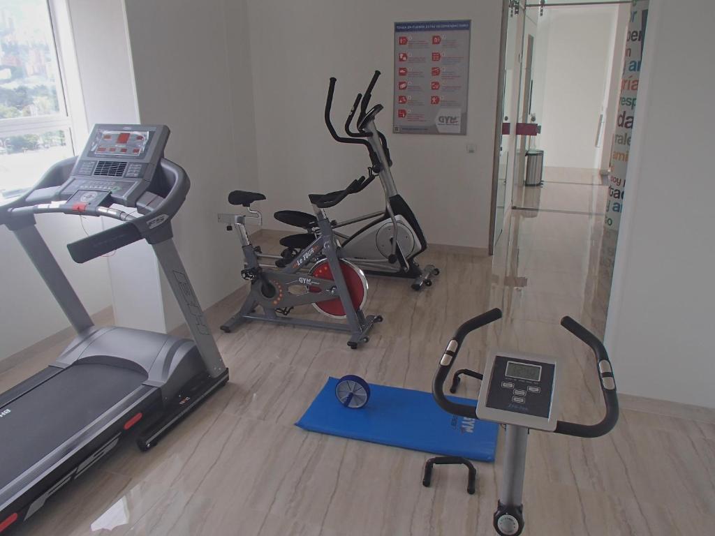 Fitness centrum a/nebo fitness zařízení v ubytování Hotel Sixtina Plaza Medellin