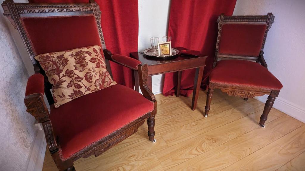 Posezení v ubytování The 1890 Freeman House