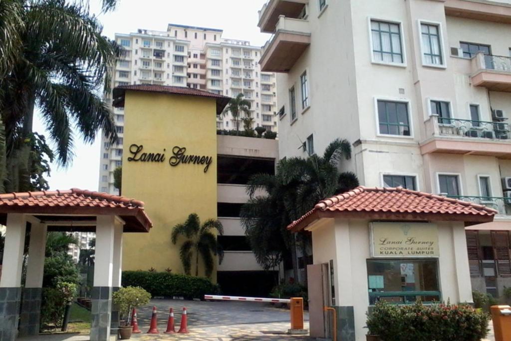 a building with a sign that reads saint germain at lanai gurney corporate suites in Kuala Lumpur