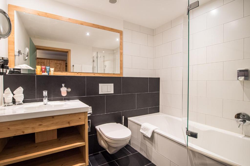 Koupelna v ubytování Hotel Taescherhof