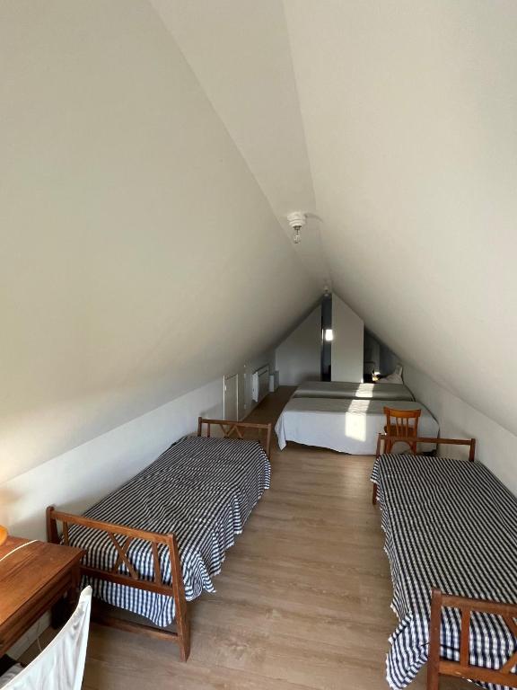 Postel nebo postele na pokoji v ubytování Maison de pêcheur vue mer exceptionnelle