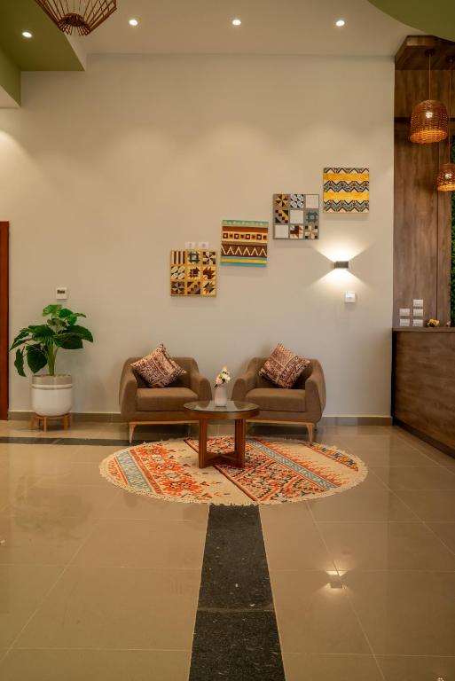 Un lugar para sentarse en Azal Lagoons Resort Abu Simbel