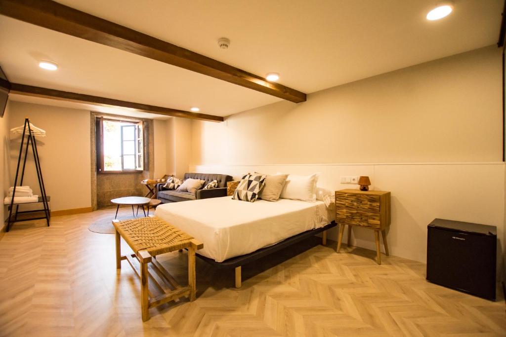 Postel nebo postele na pokoji v ubytování hostal Nomade Santiago