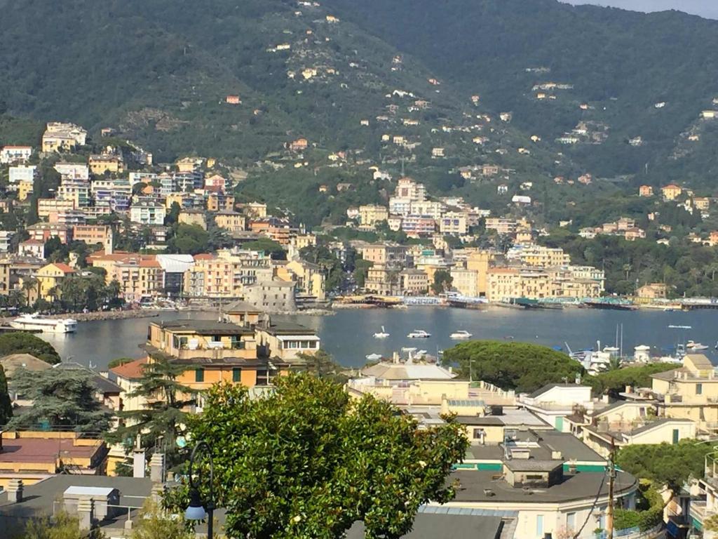 a view of a city with a body of water at Eurotel 312 in Rapallo