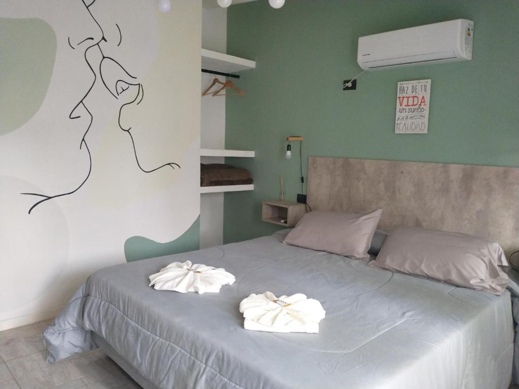 Postel nebo postele na pokoji v ubytování Sierras Alojamiento