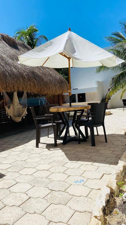 Patio nebo venkovní prostory v ubytování CASA DELFINES RIO LAGARTOS