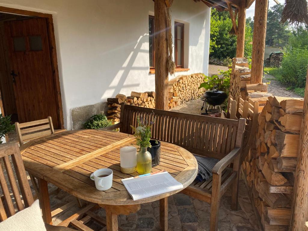 Balkon lub taras w obiekcie Apartmány pod Kozákem