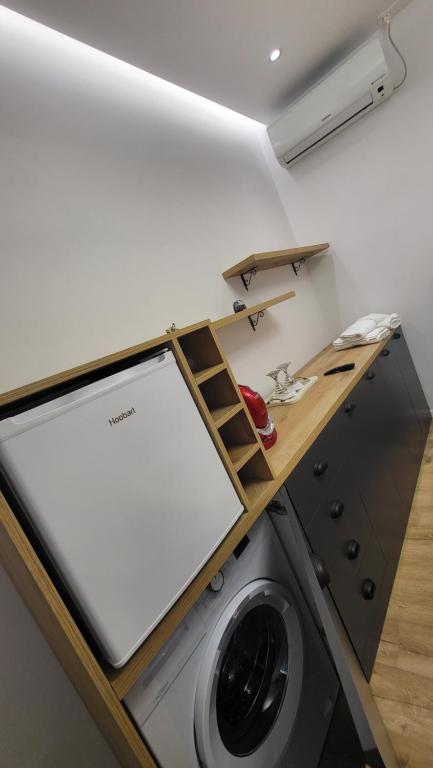 Kuchyň nebo kuchyňský kout v ubytování Karanxha's room