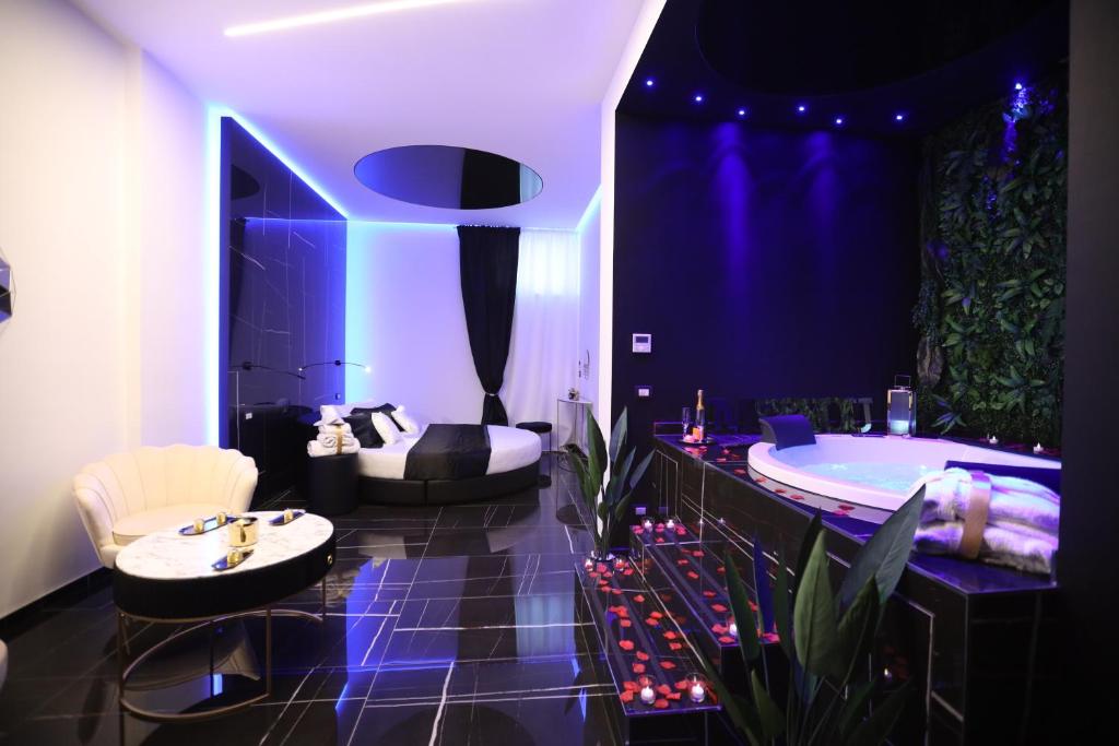 Posezení v ubytování 50m2 Suite