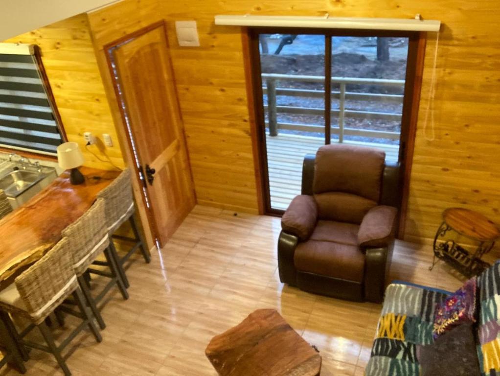 Posezení v ubytování Cabañas Alto Quillay, radal siete tasas