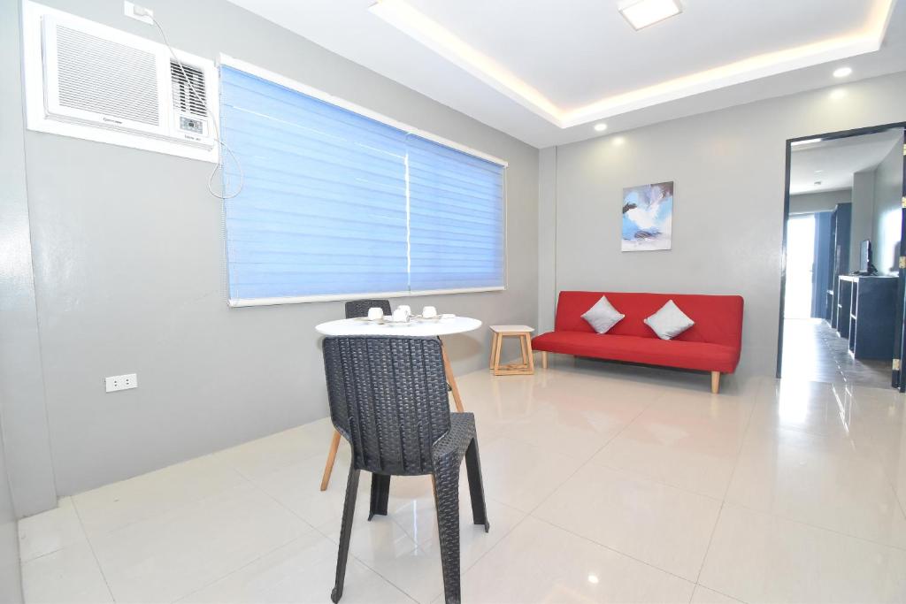Posezení v ubytování Blue Suites Boracay