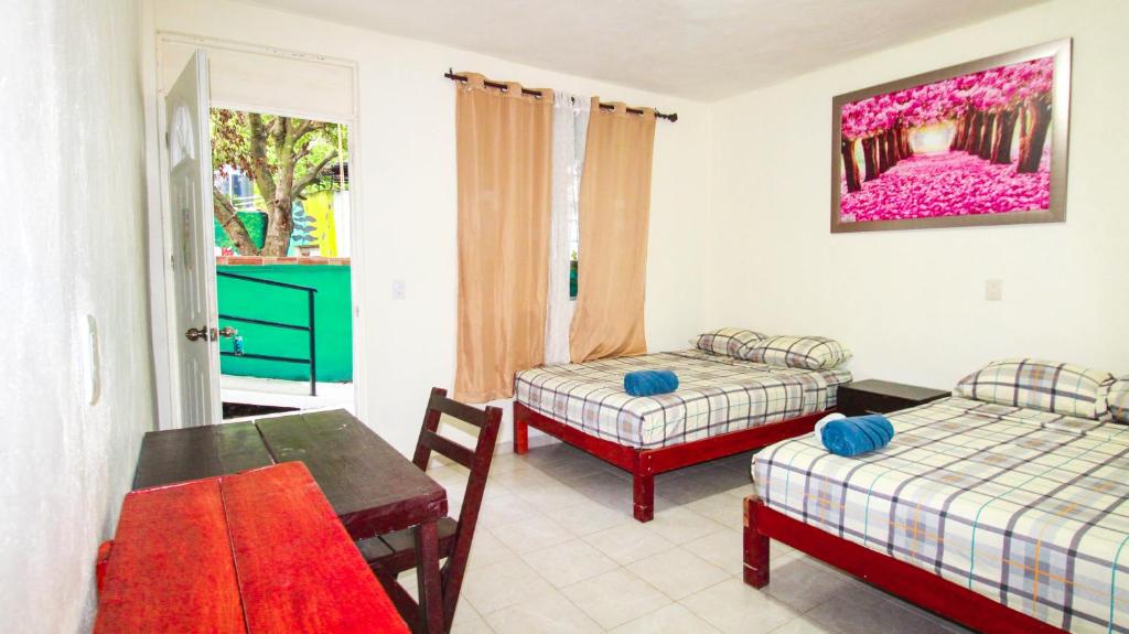Postel nebo postele na pokoji v ubytování Hotel Vias Maya Bacalar