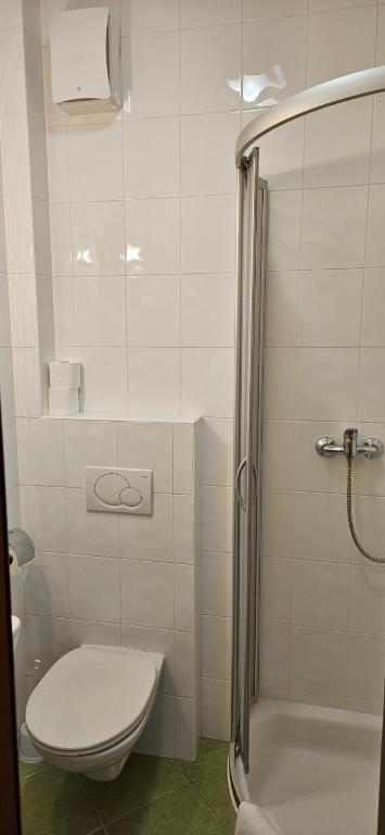 Koupelna v ubytování Hotel Valcha