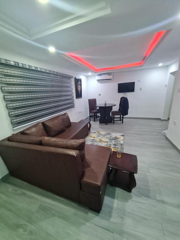 Posezení v ubytování ULOM CONDOS