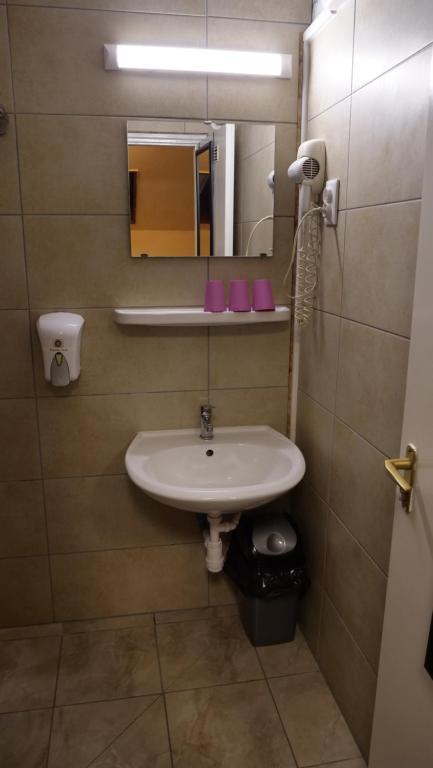 Koupelna v ubytování Attila Hotel Budapest