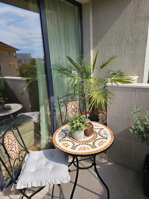 Balkón nebo terasa v ubytování Vazov Apartment