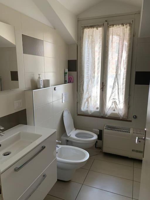 Koupelna v ubytování Casa Rino: Vacanze in casetta......