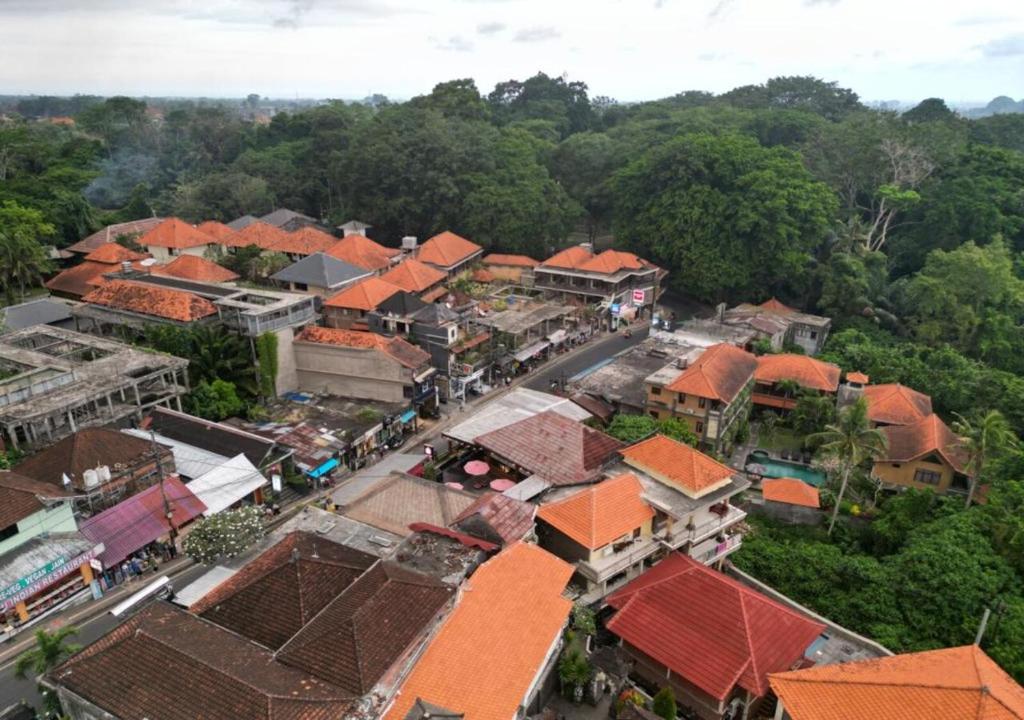 Letecký snímek ubytování Pande Permai Bungalows