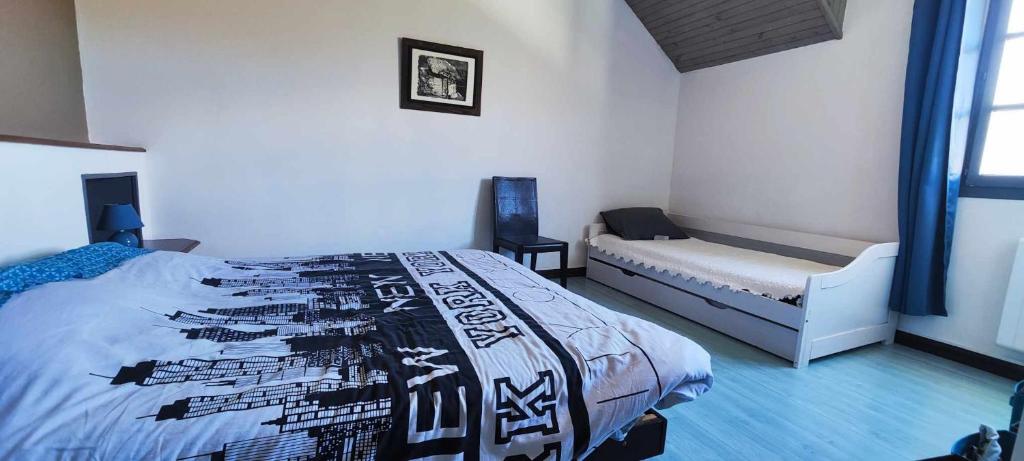 Postel nebo postele na pokoji v ubytování La ch'tite montagne